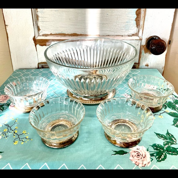 FNG Other - VTG Press CRYSTAL Bowl Set/5